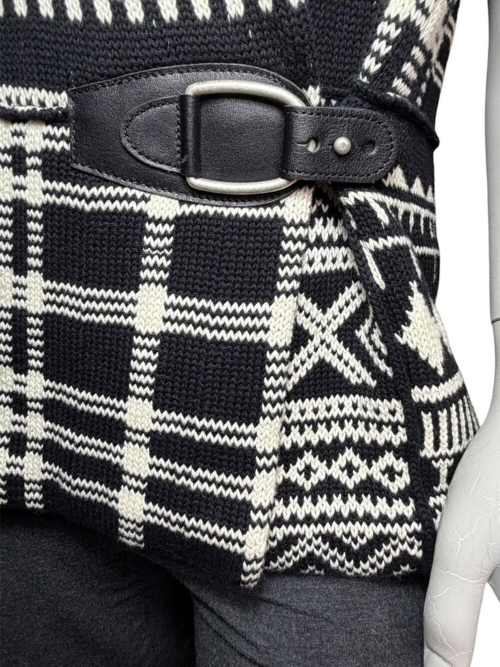 LAUREN RALPH LAUREN Southwestern Patchwork Sweater Vest - Picture 7 of 8